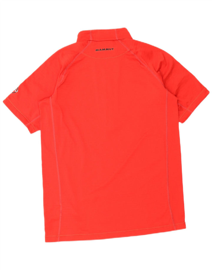 Mammut Camiseta Hombre Zip Neck Top XL Poliéster Rojo