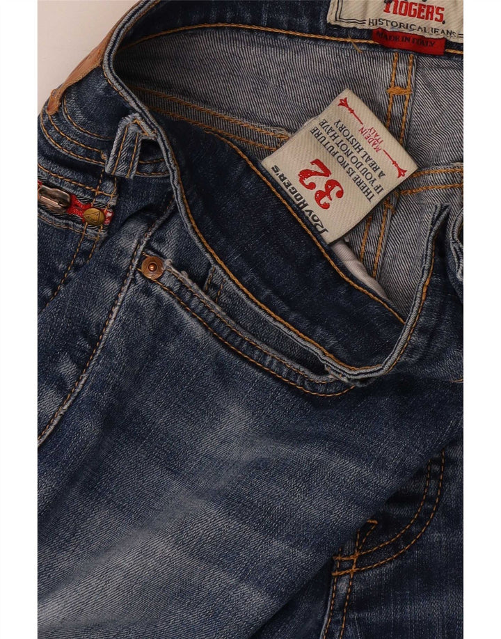 Roy Rogers Vaqueros ajustados para hombre W32 L32 Algodón azul