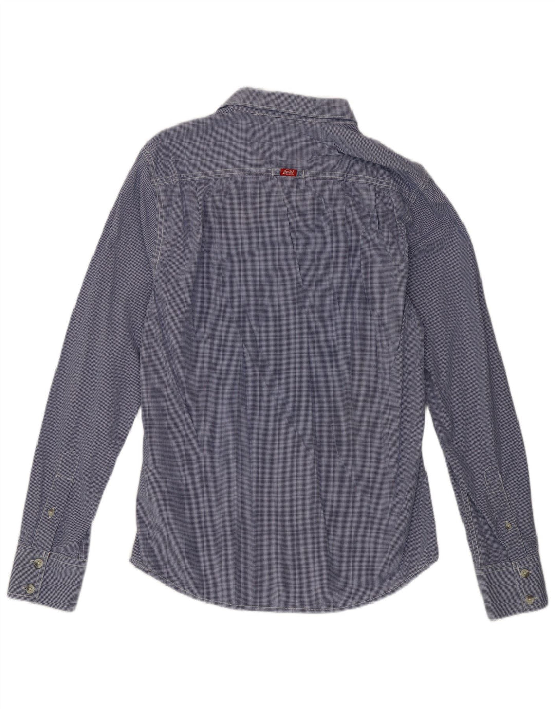 Superdry Camisa De Algodón A Cuadros Azul Grande Para Hombre