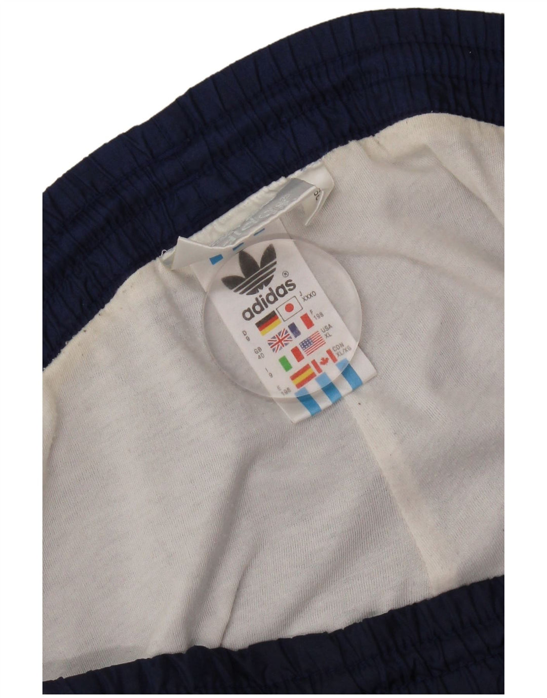 Adidas - Pantalones de chándal para hombre, talla 40, talla mediana, color azul marino, poliamida