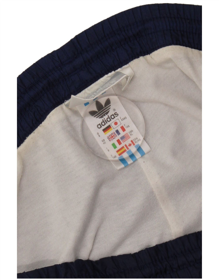 Adidas - Pantalones de chándal para hombre, talla 40, talla mediana, color azul marino, poliamida