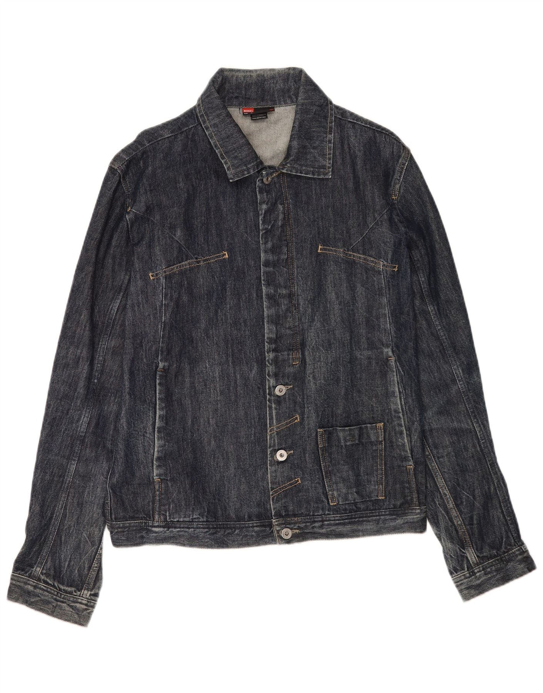 Diesel Chaqueta Vaquera Hombre UK 42 XL Algodón Azul Marino