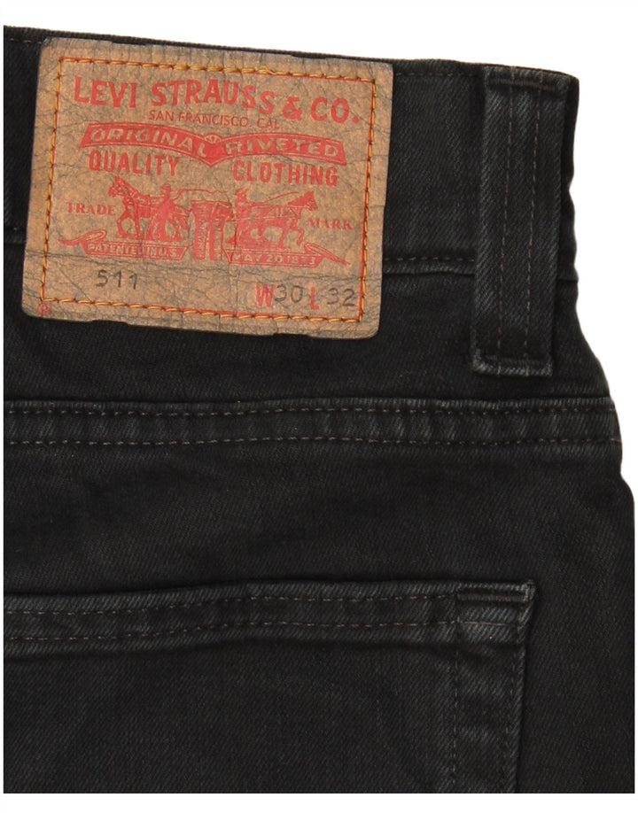 Vaqueros Levi's Mujer 511 Slim W30 L32 Negro