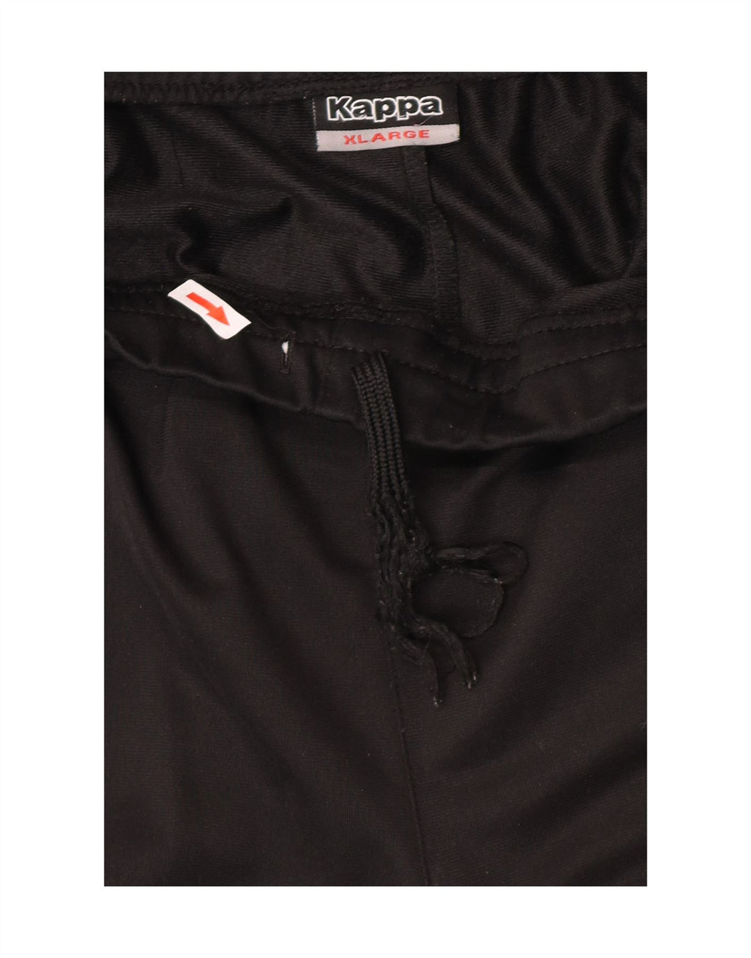 Kappa Hombre Pantalones De Chándal Joggers XL Negro Poliéster