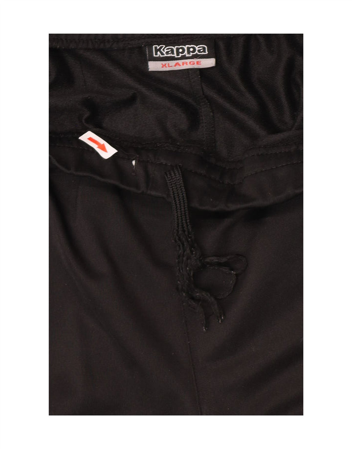 Kappa Hombre Pantalones De Chándal Joggers XL Negro Poliéster