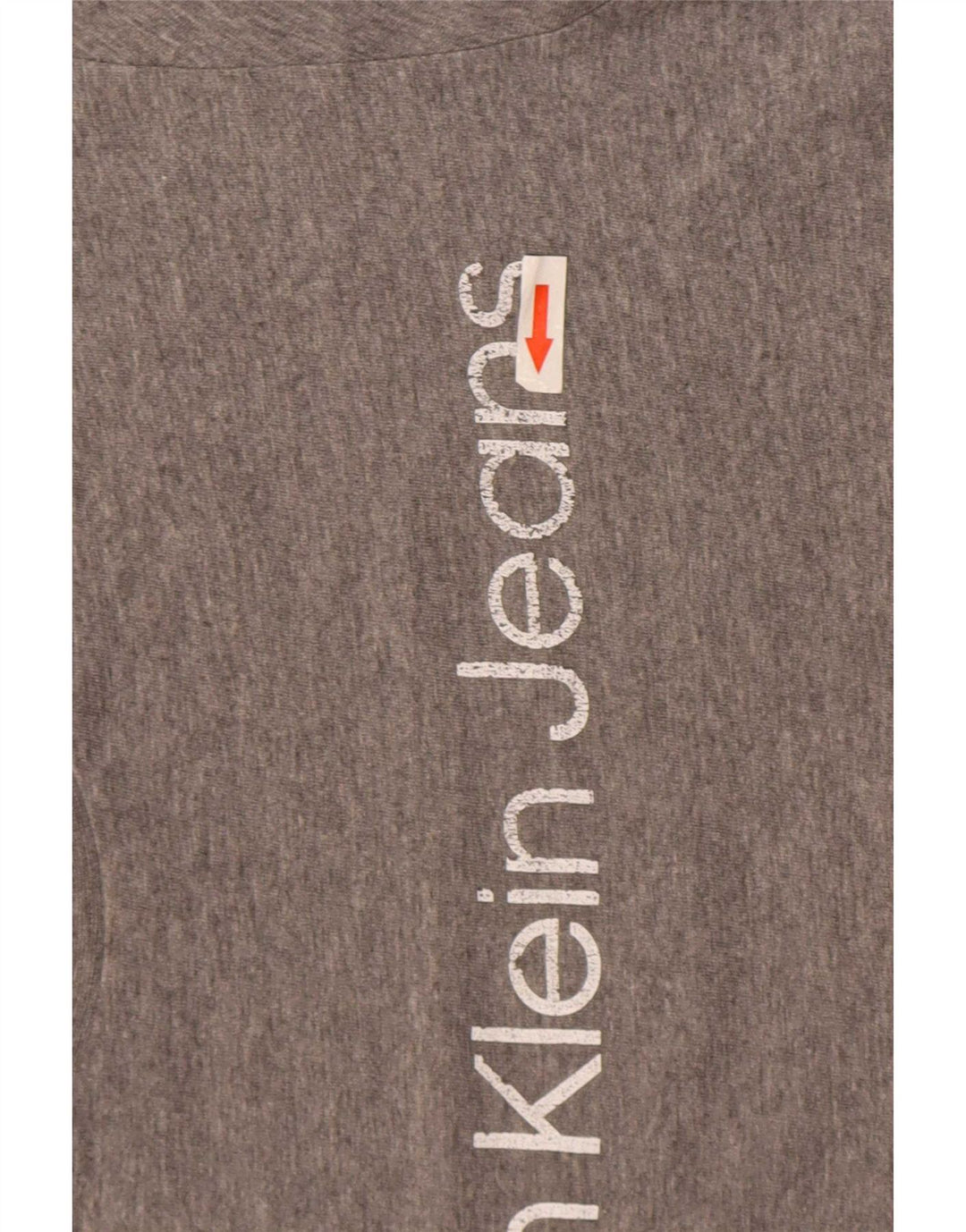 Calvin Klein Jeans Hombre Camiseta Gráfica Top Gris Medio