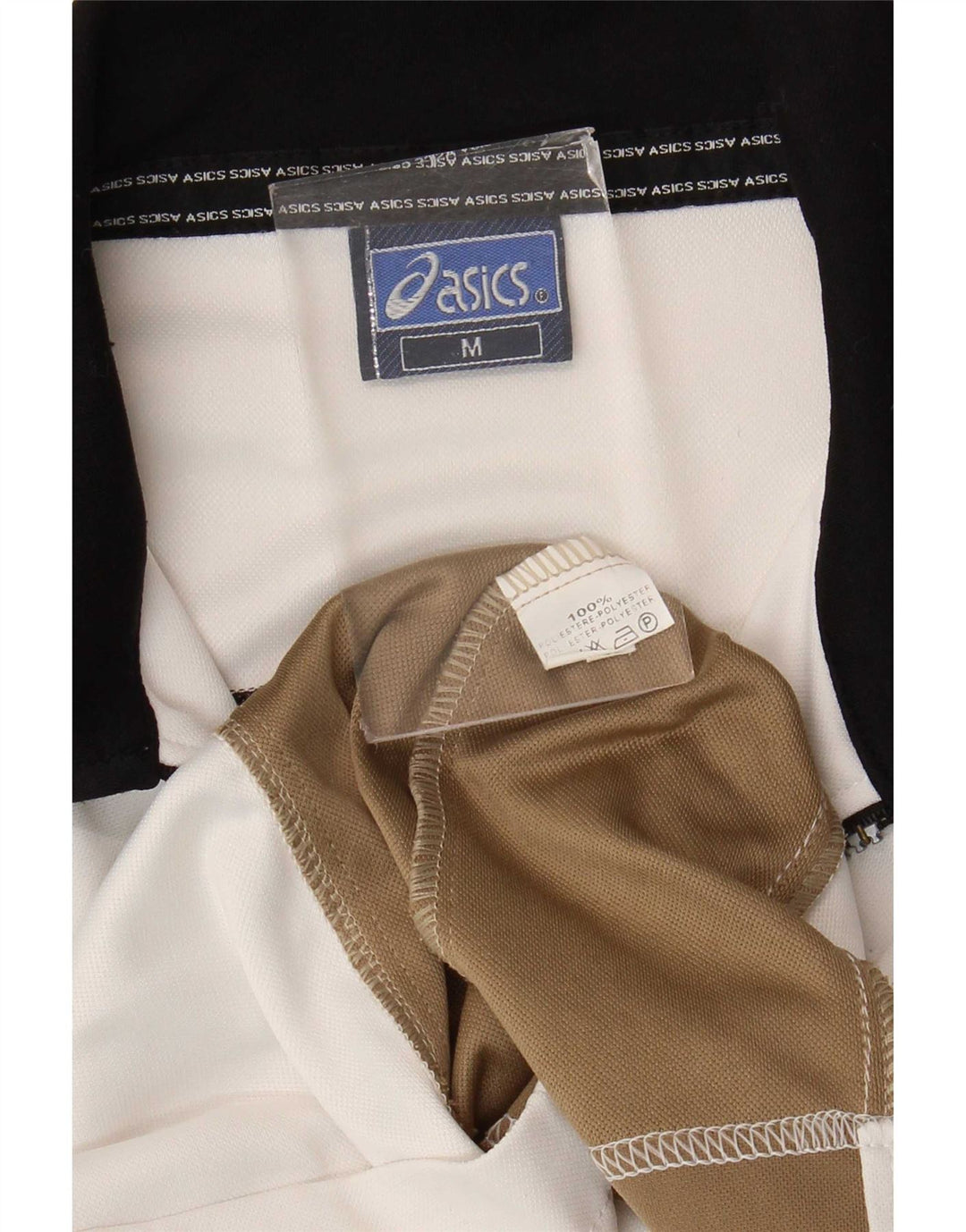 Asics Hombre Chándal Top Jacket Medium Blanco Colorblock Poliéster