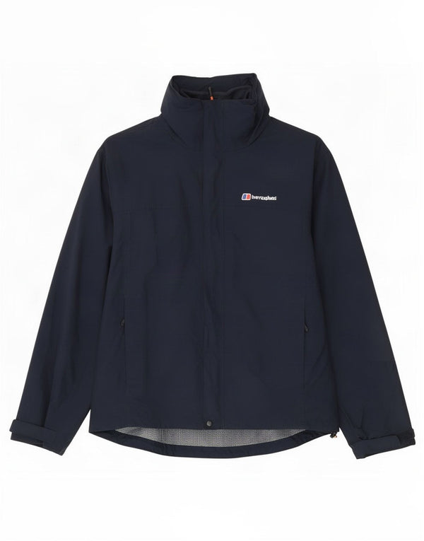 Berghaus Chaqueta cortavientos con capucha para hombre UK 40 Large Poliamida azul marino