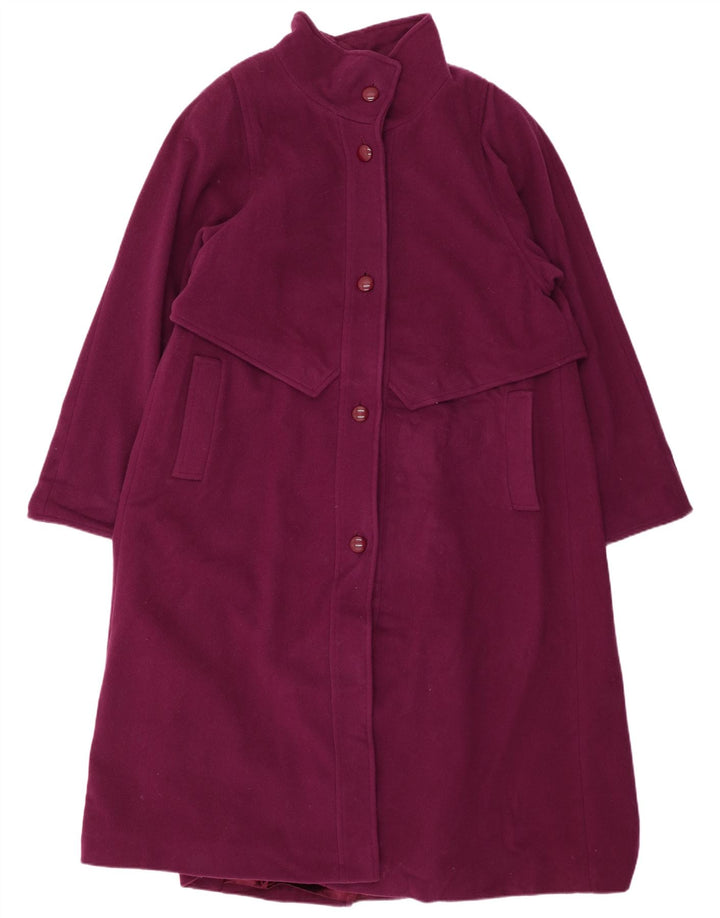 LONDON FOG Gabardina para Mujer US 10 Lana Púrpura Grande