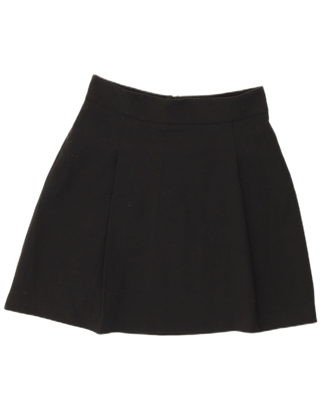 Marks & Spencer Falda acampanada para mujer UK 10 Small W29 Poliéster negro