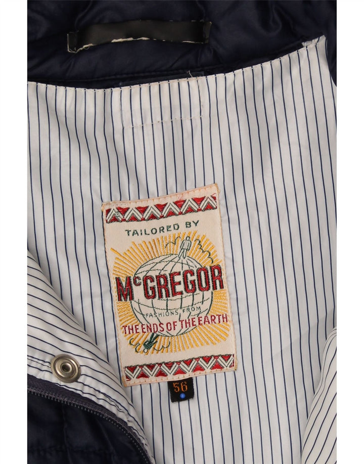 MC GREGOR Womens Padded Jacket IT 56 4XL Navy Blue Vintage MC Gregor and Second-Hand MC Gregor from Messina Hembry 