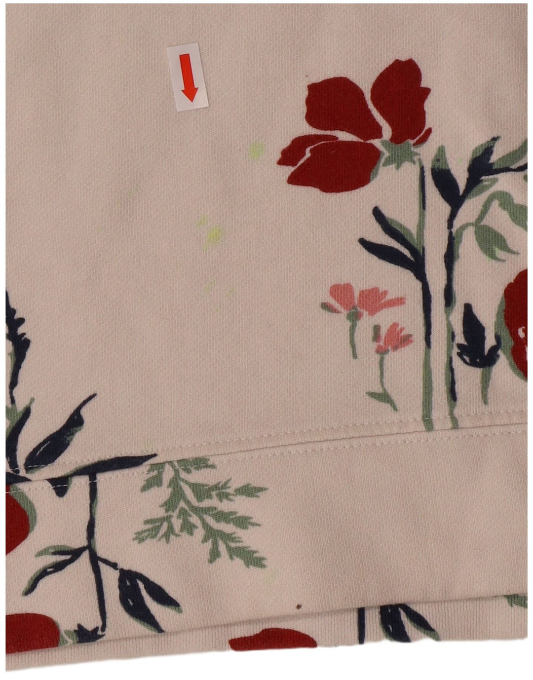 GANT Sudadera corta con estampado gráfico para niña 13-14 años Mediana Blanco Floral