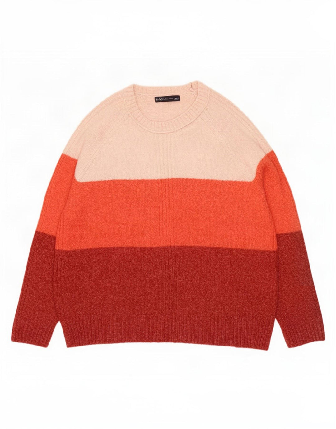 Marks & Spencer Jersey con cuello barco para mujer, talla 40, talla M, multicolor