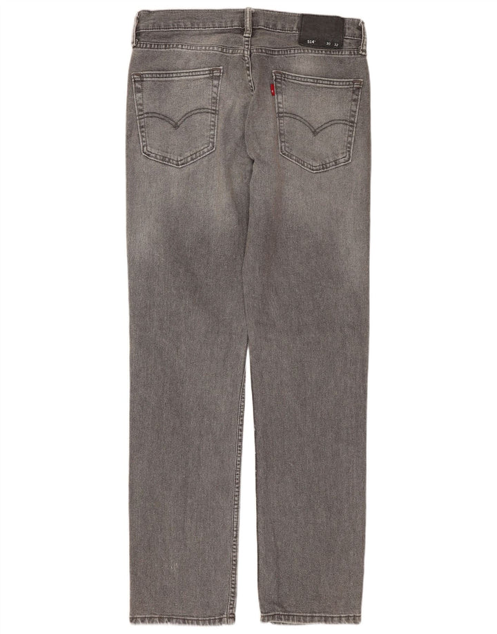 Levi's Jeans rectos 514 para hombre Talla 30 W30 L32 Algodón gris