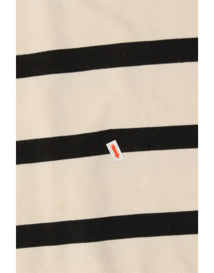 MINT VELVET Sudadera para mujer Jumper UK 40 Mediano Algodón a rayas blancas