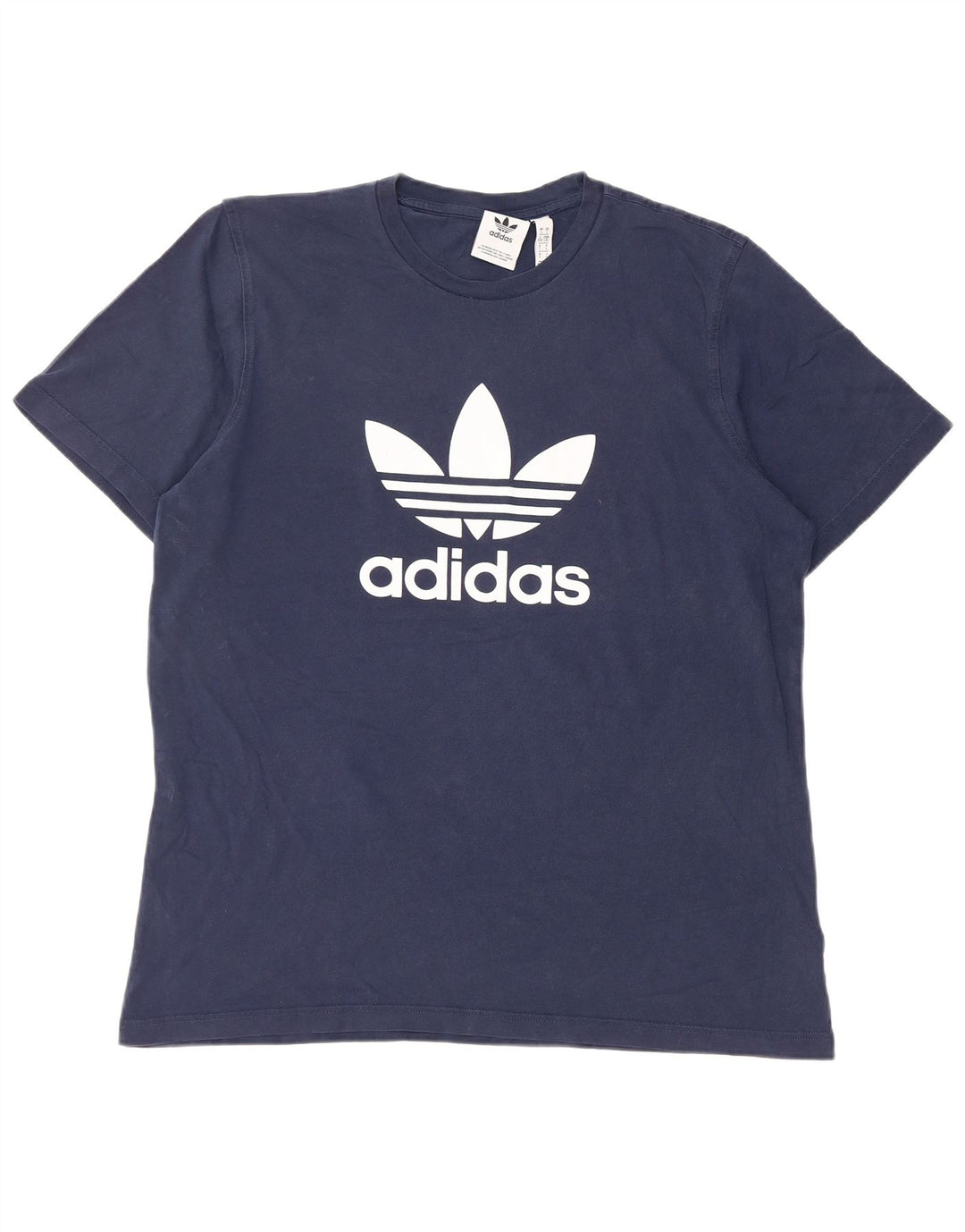ADIDAS Camiseta gráfica para hombre Top Grande Azul marino Algodón