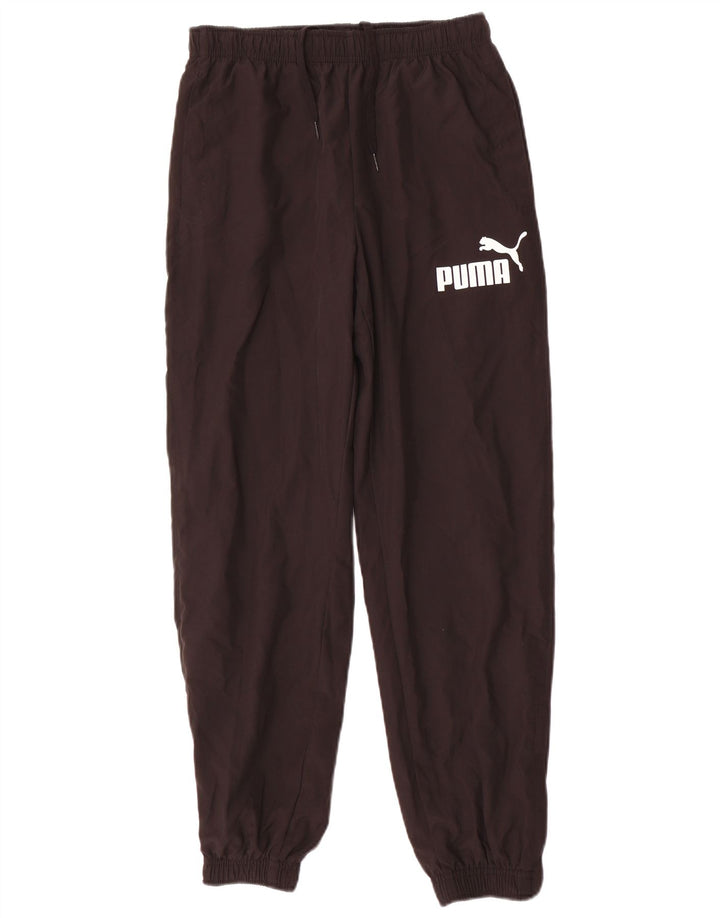 PUMA Pantalones de chándal con estampado gráfico para niño 13-14 años Poliéster negro