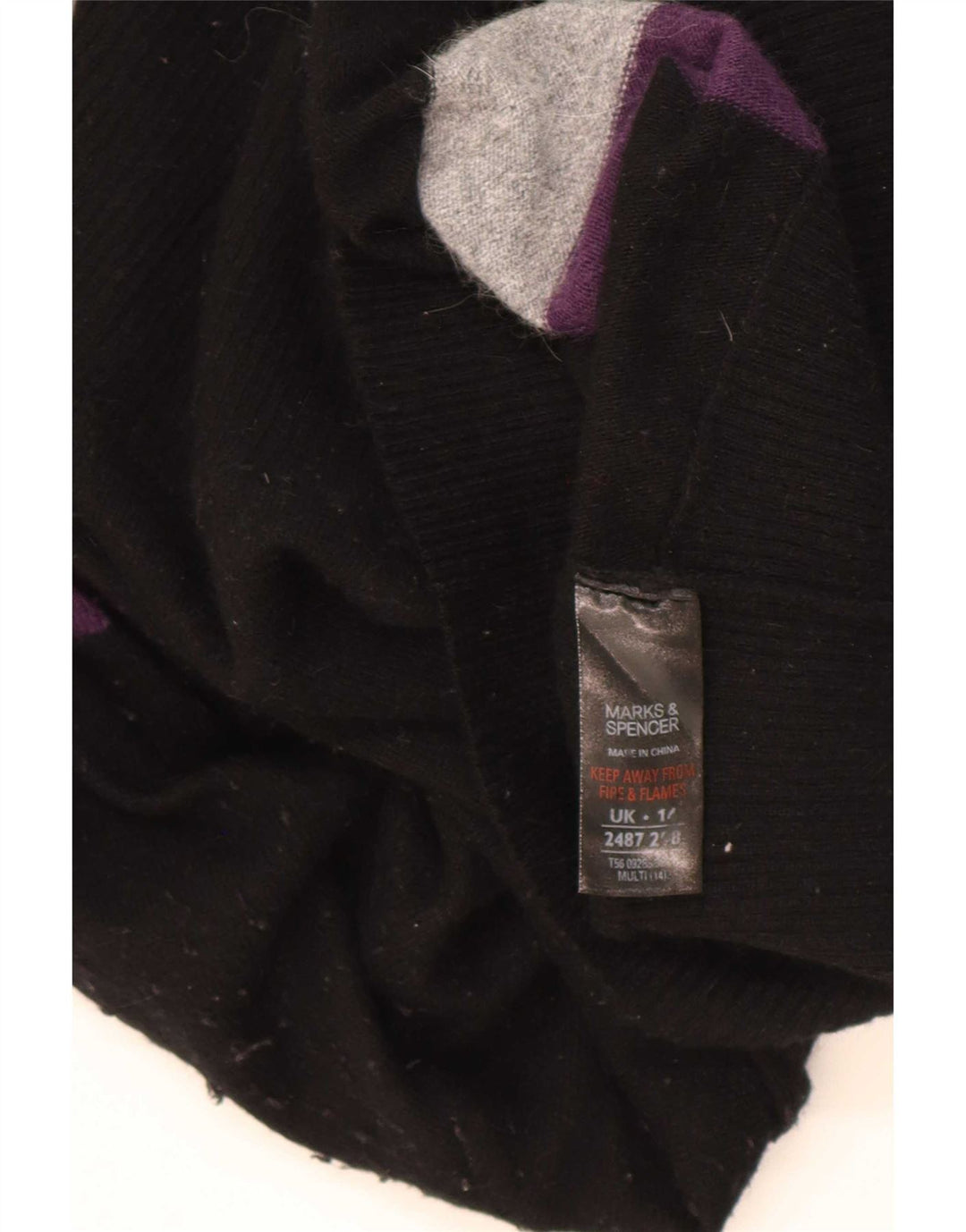 Marks & Spencer Vestido tipo jersey para mujer Reino Unido 44 Mediano Rayas multicolores