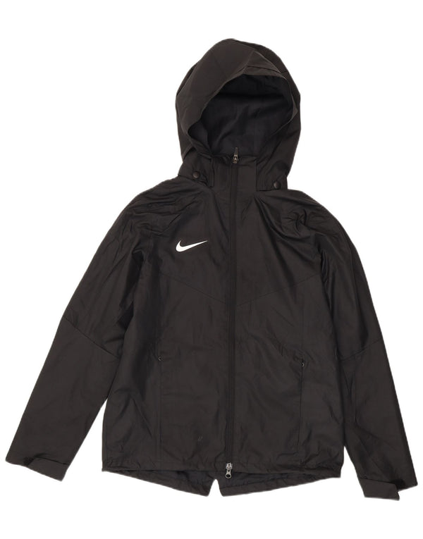Nike Chaqueta impermeable Storm-Fit con capucha y ajuste holgado para niños 13-14 años XL Negro