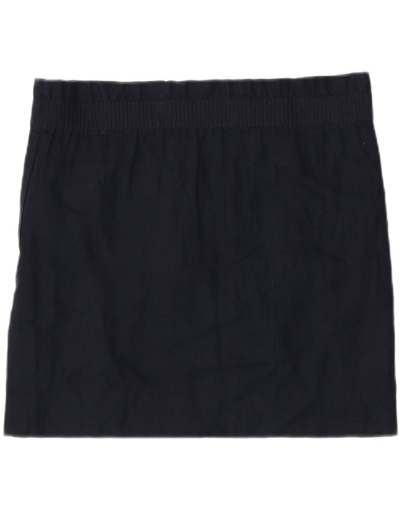J. CREW Womens Straight Skirt W37 XL Navy Blue Linen Vintage J. Crew and Second-Hand J. Crew from Messina Hembry 