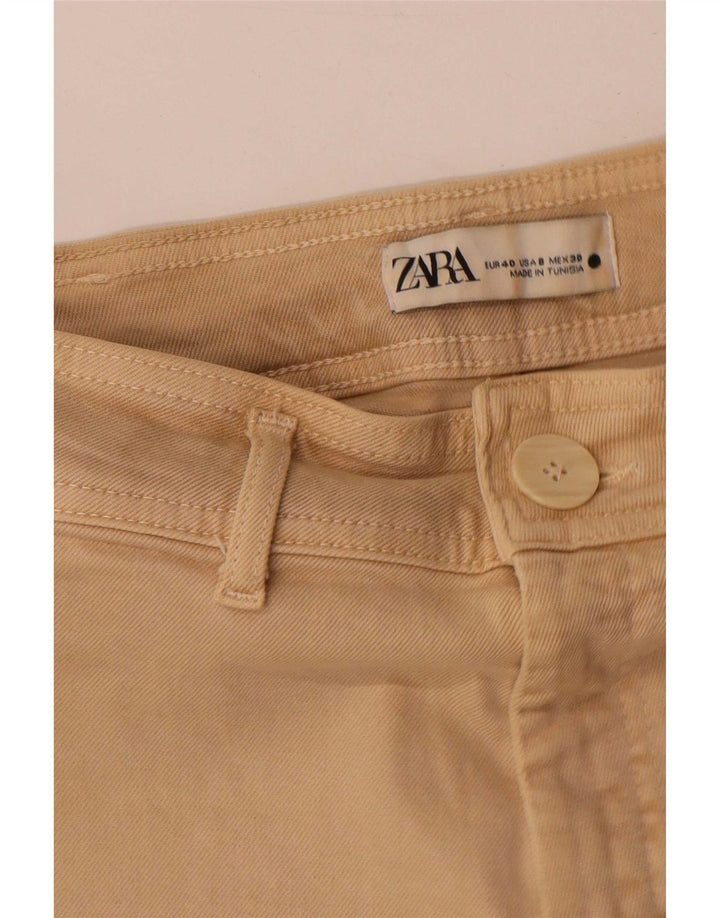Zara Jeans De Pierna Ancha Para Mujer EU 40 Medium W30 L31 Beige