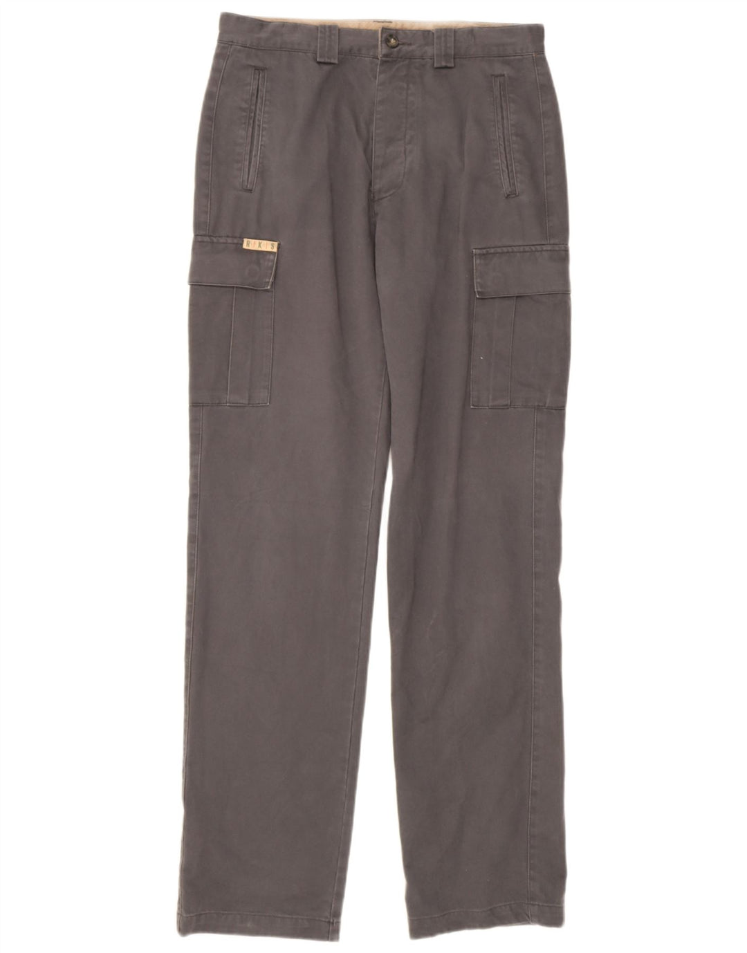 Pantalones cargo rectos para hombre Rifle W32 L34 Algodón gris