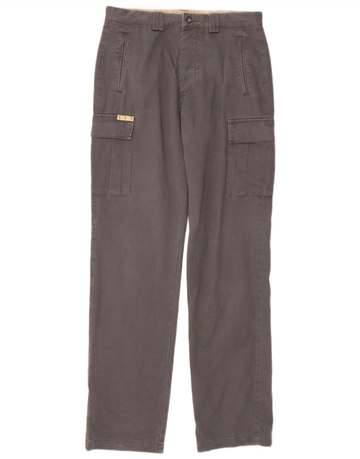 Pantalones cargo rectos para hombre Rifle W32 L34 Algodón gris
