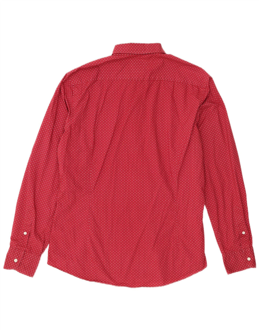 Camisa Massimo Dutti Hombre Large Borgoña Manchada
