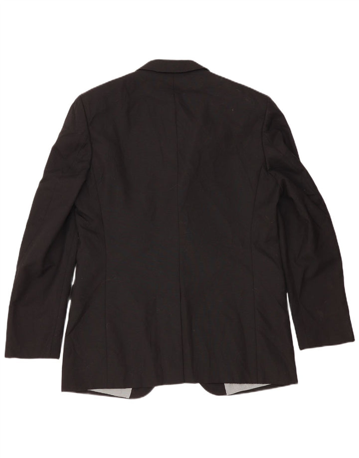 Marks & Spencer Chaqueta tipo blazer con 2 botones para hombre, talla 42, color negro