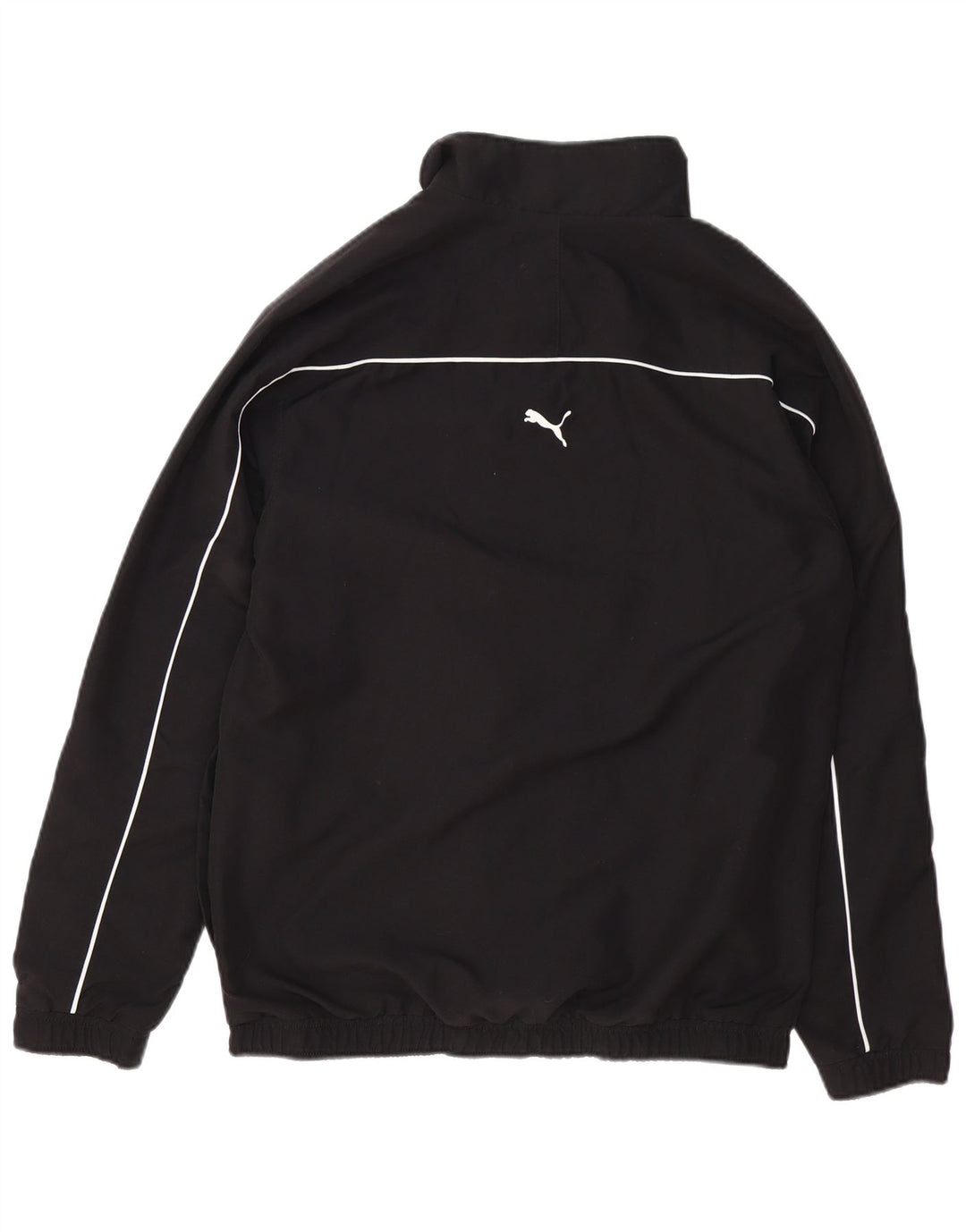 PUMA Mens Graphic Chándal Top Chaqueta Pequeña Negro