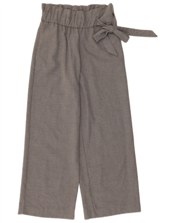 Zara Mujer Pantalones Cortos Pequeños W26 L24 Poliéster Gris
