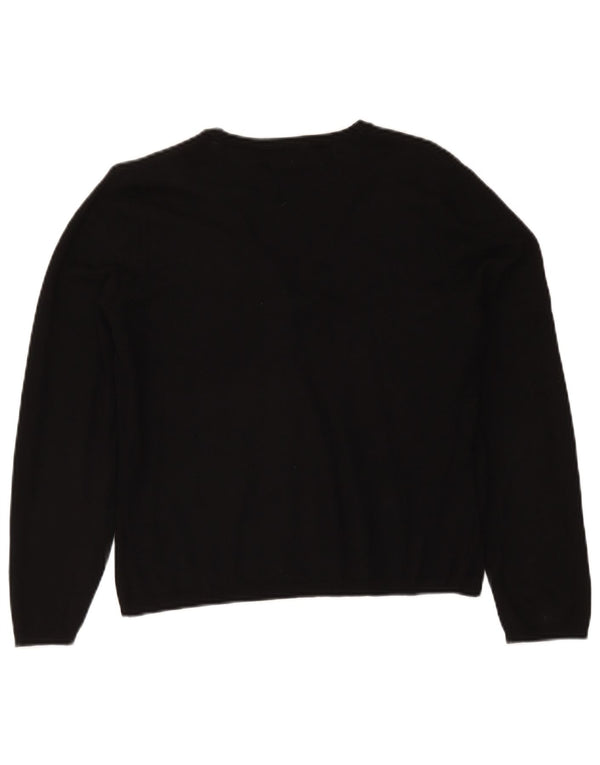 Marks & Spencer Suéter tipo cárdigan para mujer UK 44 Viscosa negra mediana