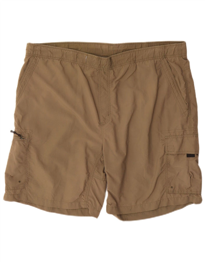 Columbia Shorts Cargo Hombre XL W40 Poliéster Beige