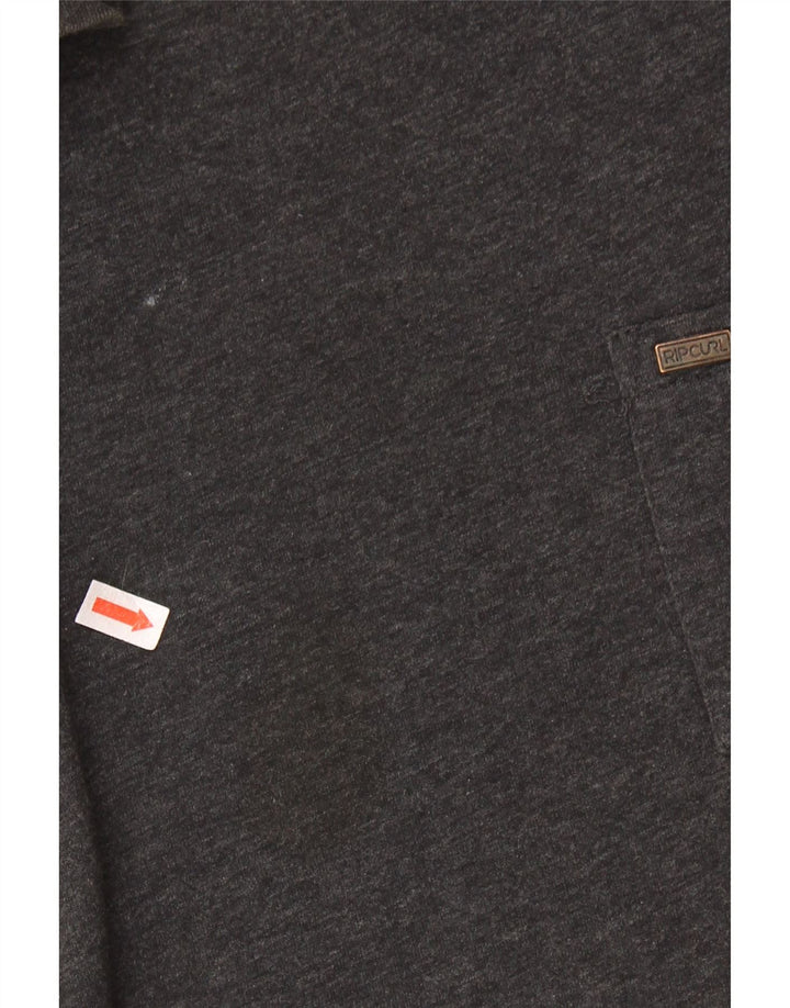 RIP CURL Camiseta de corte estándar para hombre Top grande de algodón gris