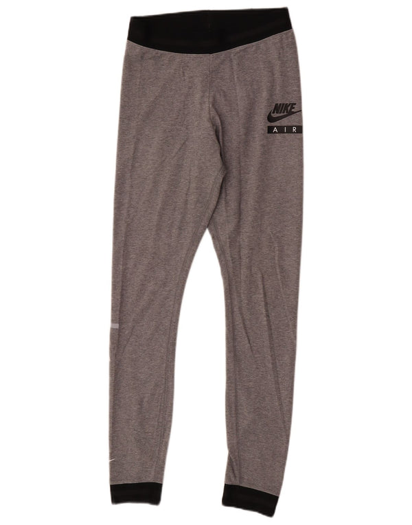 Leggings Nike para mujer UK 10 Small Gris Colorblock Algodón