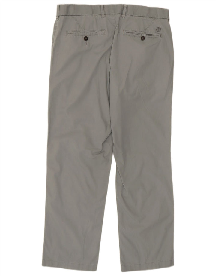 Marks & Spencer Pantalones chinos regulares para hombre W34 L29 Algodón gris
