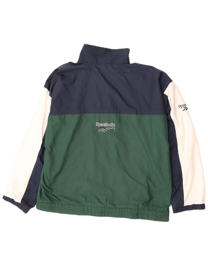 Reebok - Chaqueta de chándal gráfica para hombre, talla XL, color verde
