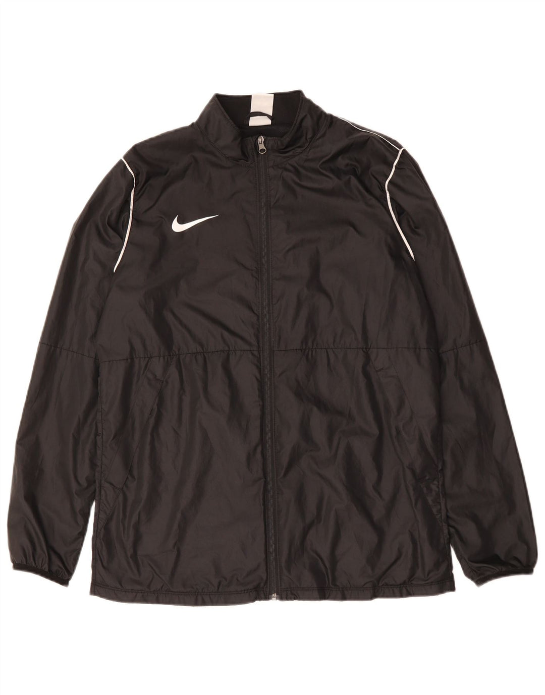 NIKE Chaqueta impermeable para hombre UK 40 Grande Poliéster negro