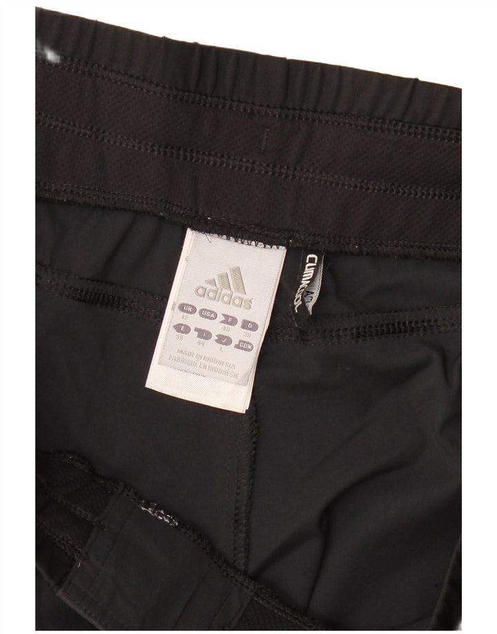 ADIDAS Mujer Climacool Capri Chándal Pantalones UK 12 Mediano Negro