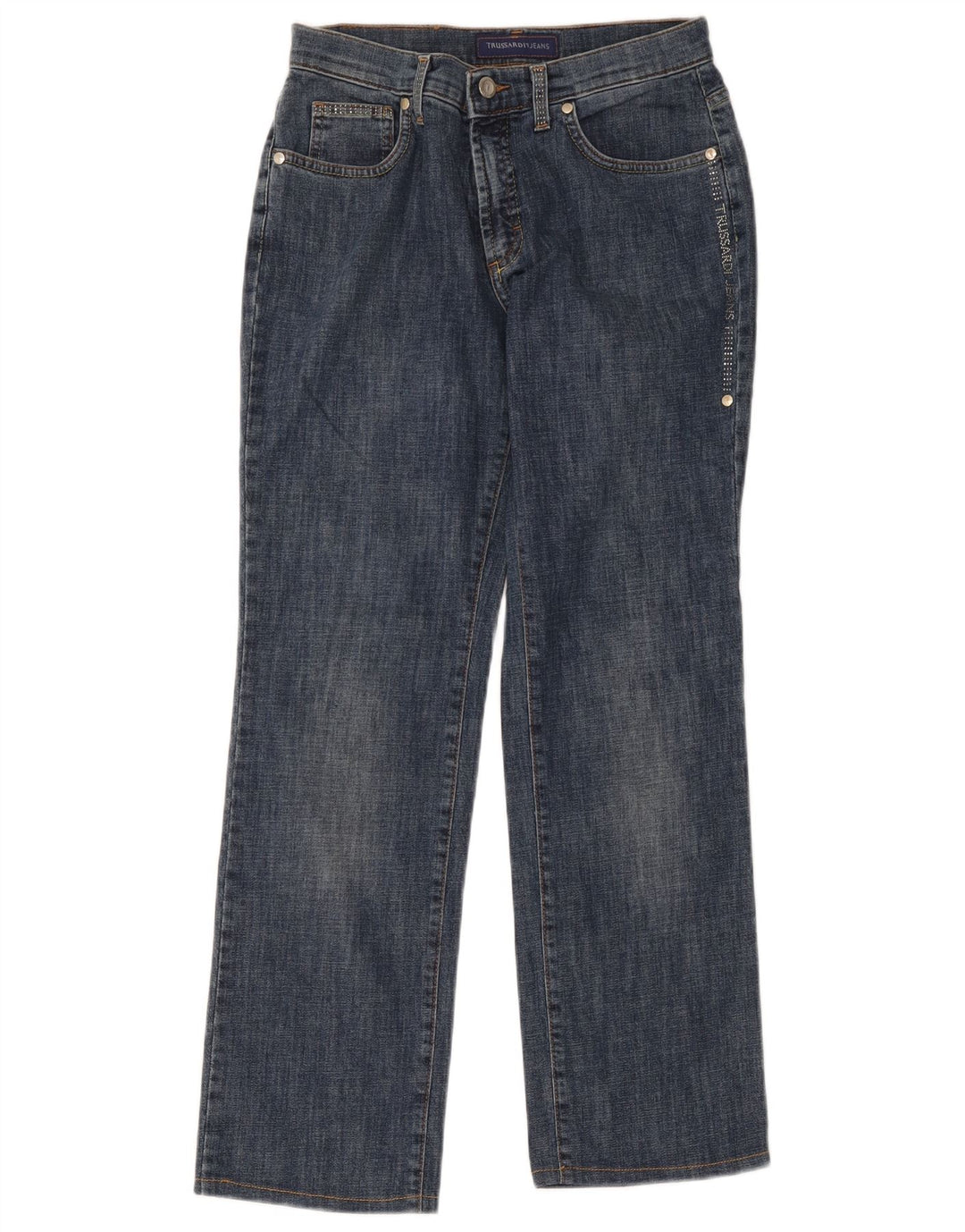 Vaqueros Trussardi Mujer Rectos W27 L27 Azul Algodón