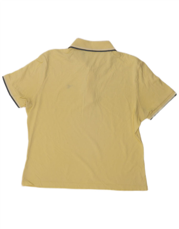 Diadora Polo Hombre Amarillo Grande