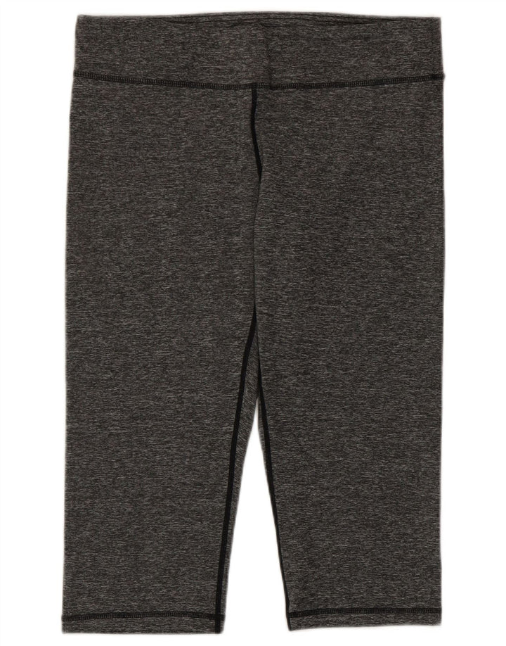 Freddy Pantalones de chándal capri para mujer UK 44 Poliéster moteado gris grande