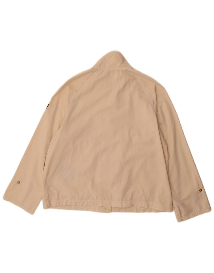 Barbour Chaqueta Bomber De Gran Tamaño Para Mujer Reino Unido 10 Pequeño Algodón Beige