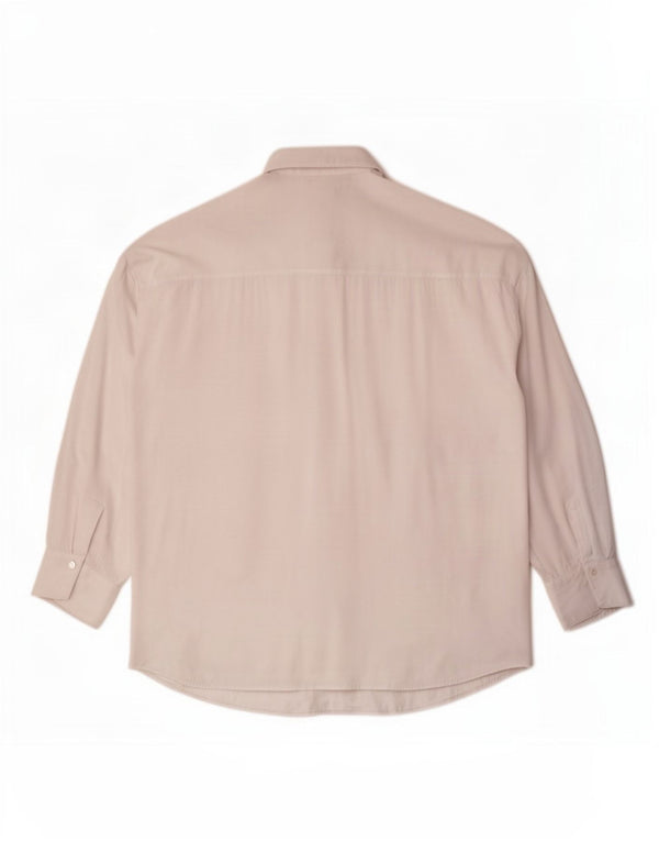Zara Mujer Camisa Extragrande Reino Unido 46 Grande Blanco