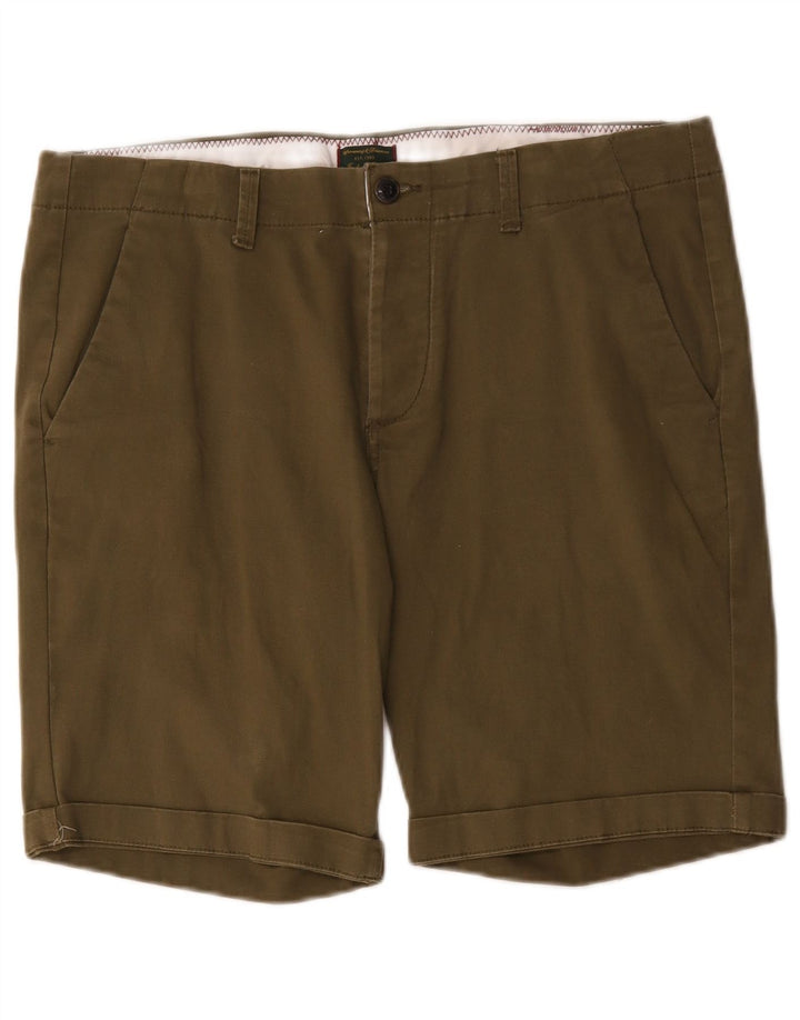 Jack & Jones Pantalones cortos chinos para hombre Large W36 Algodón caqui