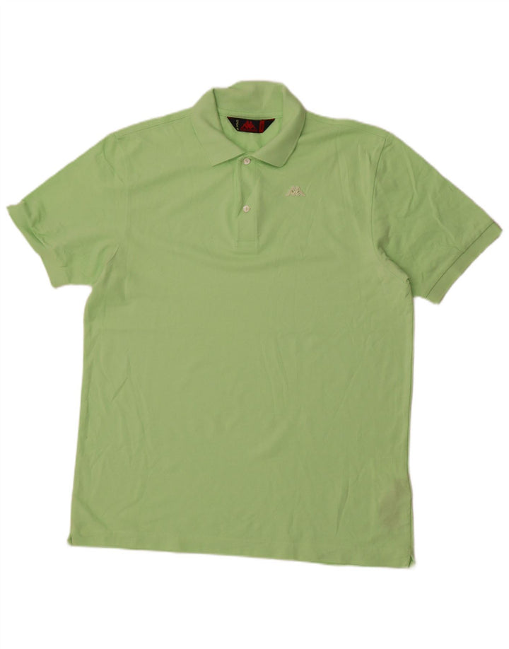 Kappa Polo Hombre Grande Verde Algodón