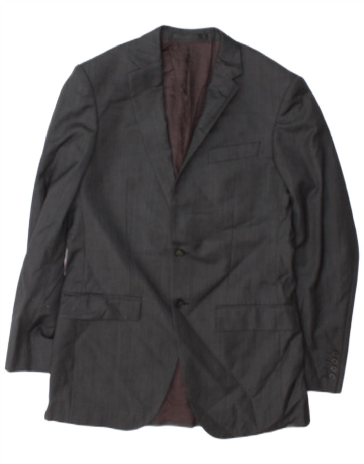 Zignone Chaqueta tipo blazer de 2 botones para hombre UK 38 Gris medio