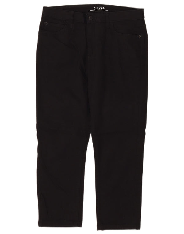 Marks & Spencer Pantalones cortos para mujer UK 12 Medium W30 L21 Algodón negro