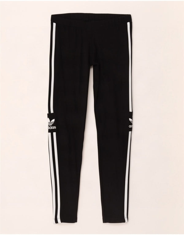 Adidas Leggings gráficos para mujer Reino Unido 12 Algodón negro mediano