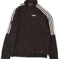 Adidas Mens Climalite Chándal Top Chaqueta Pequeña Poliéster Negro